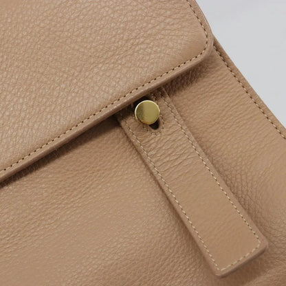 Saint Laurent Muse Two Leather, Beige, Leather, Handbag