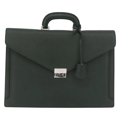 Burberry Briefcase Leather, Green, Leather, Briefcase