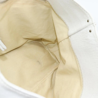 Chloe Paddington Lock Tote Leather, White_gold, Leather, Tote Bag