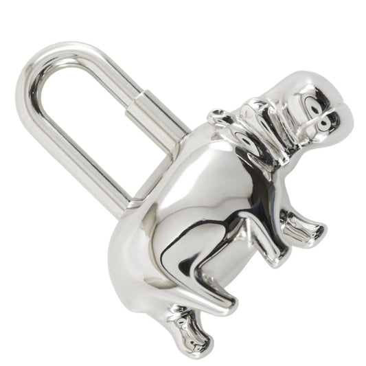 Hermes Cadena Metal, Silver, Metal, Charm