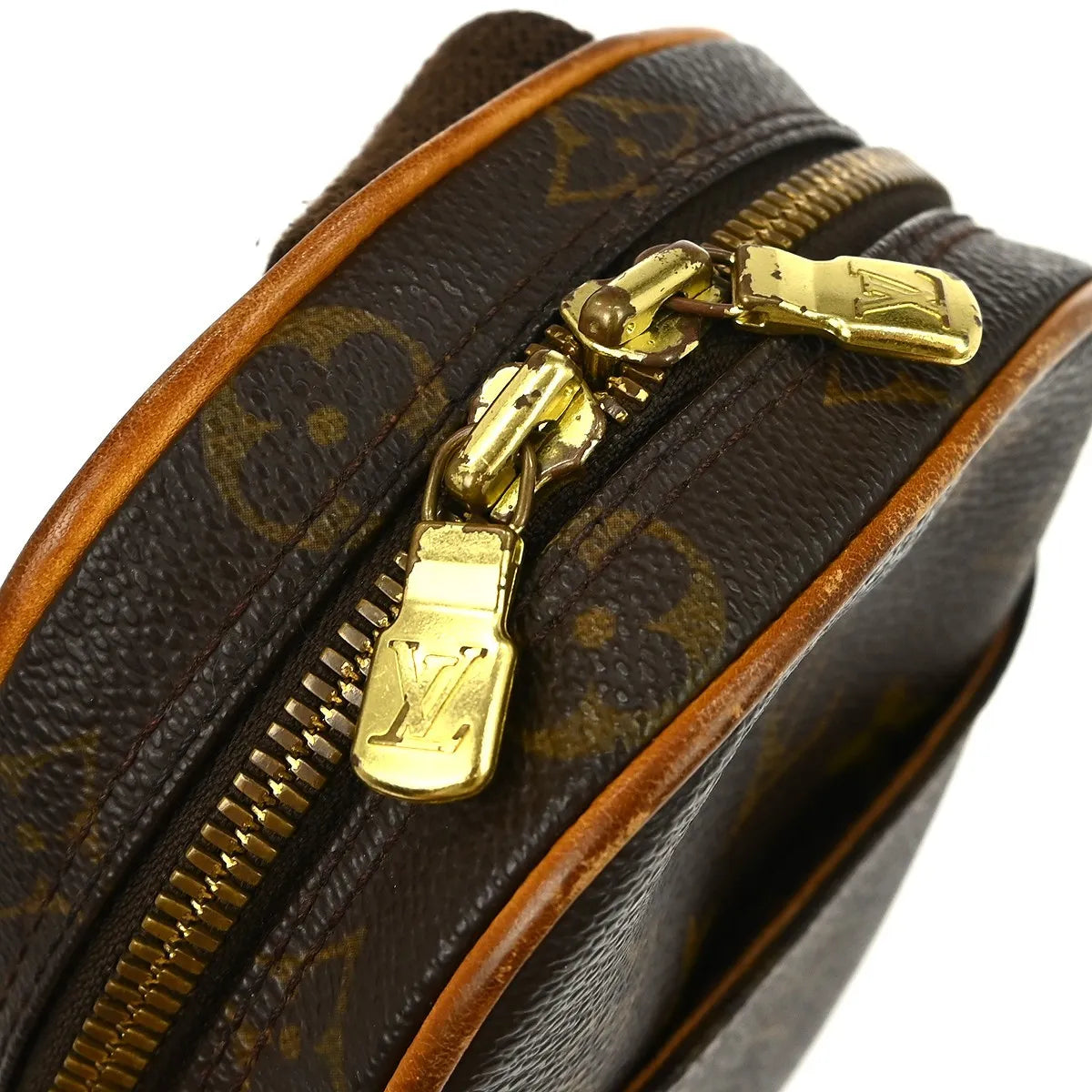 Louis Vuitton Pochette Gange Monogram Canvas, Brown, Canvas, Clutch