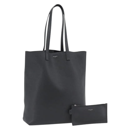 Saint Laurent Bold Tote Leather, Black, Leather, Tote Bag