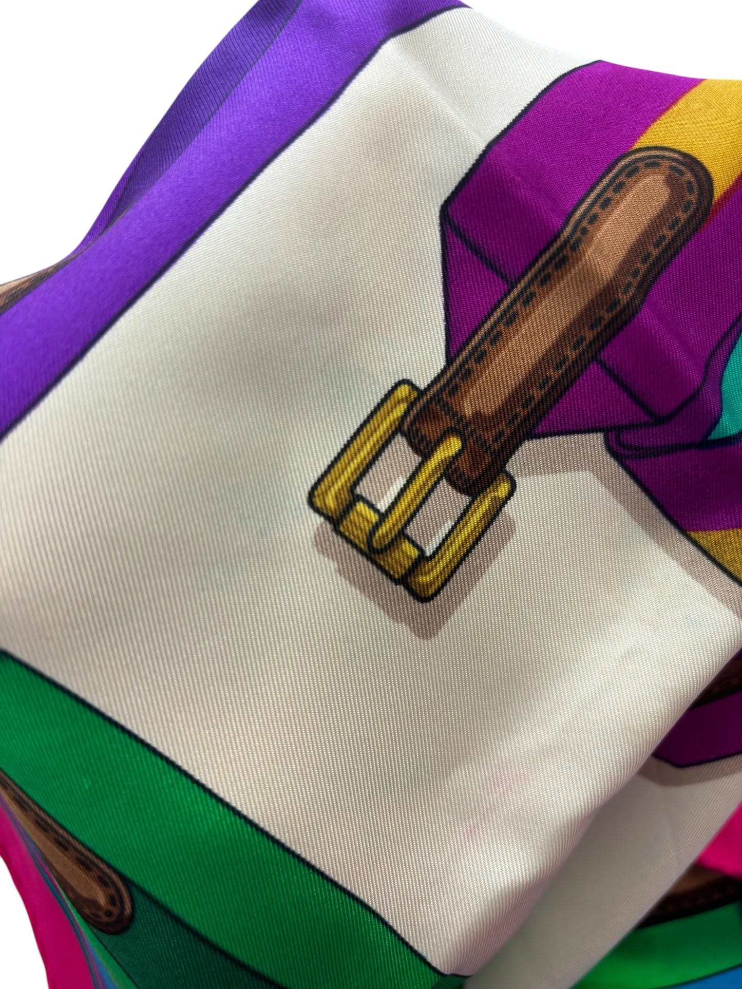 Hermes Carré 90 Silk multicolor, Multicolour, Silk, Scarf