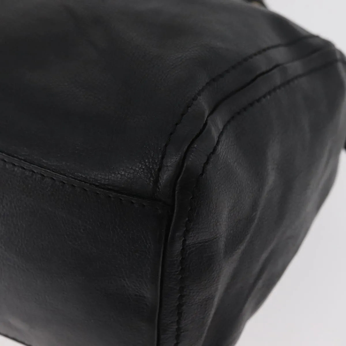 Celine vintage Leather, Black, Leather, Handbag