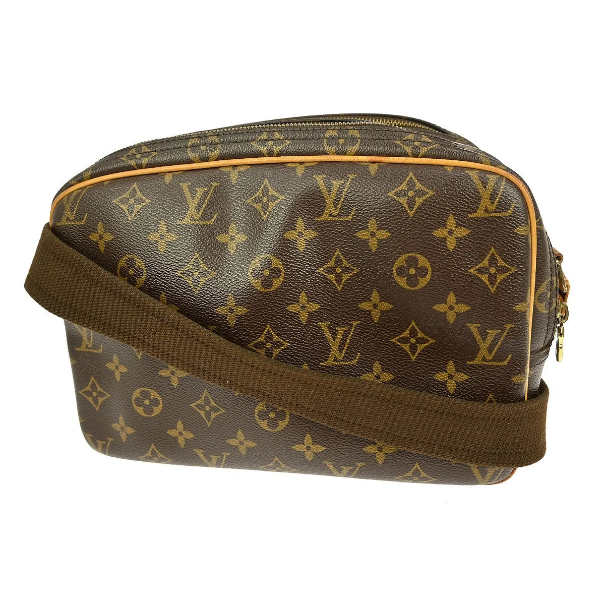 Louis Vuitton Reporter Monogram Canvas, Brown, Canvas, Shoulder Bag