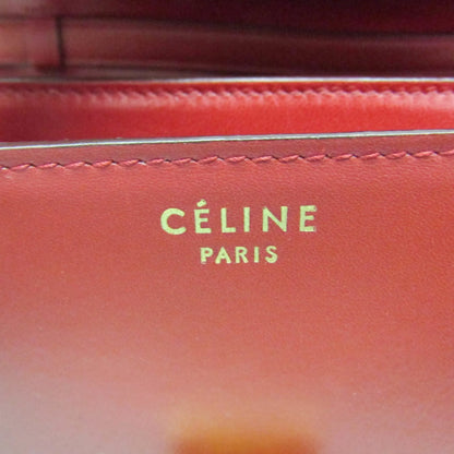Celine Classic Box Smooth Leather, Red, Calfskin, Handbag