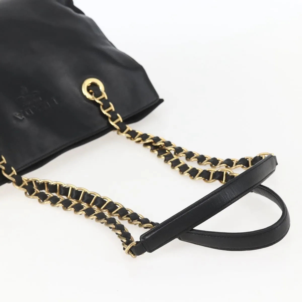 Prada Shoulder Leather, Black, Leather, Shoulder Bag
