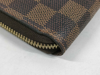 Louis Vuitton Zippy Organizer Damier Ebene, Brown, Canvas, Wallet