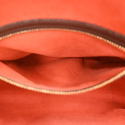 Louis Vuitton Triana Damier, Brown, Leather, Handbag