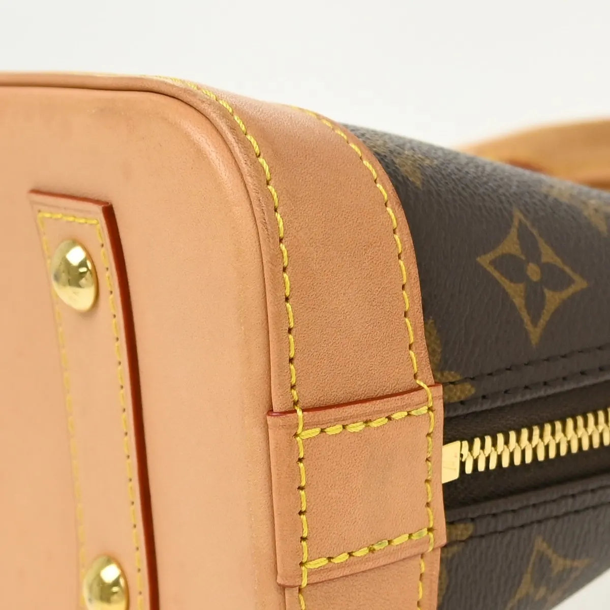 Louis Vuitton Alma Monogram Canvas, Brown, Canvas, Handbag