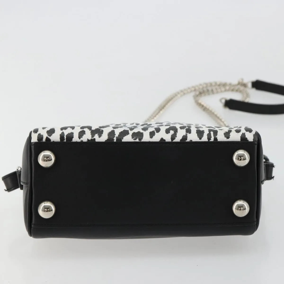 Saint Laurent Classic Baby Duffle Printed Leather, Black, Leather, Handbag