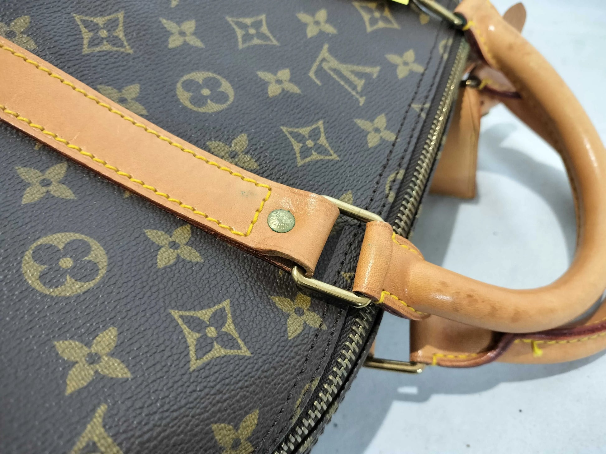 Louis Vuitton Keepall Bandouliere Monogram Canvas, Brown, Canvas, Travel Bag