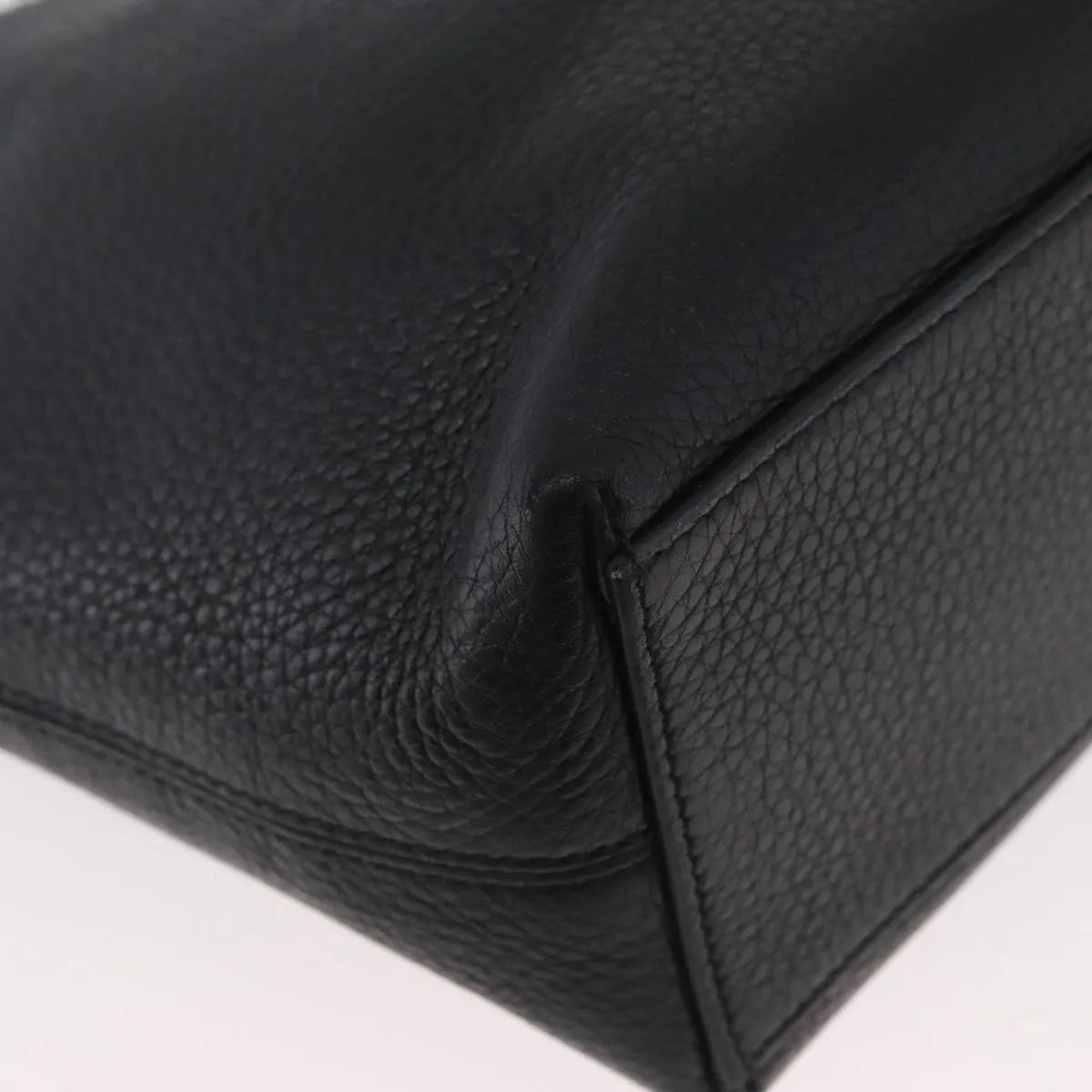 Valentino Garavani Rockstud Shopping Tote Leather, Black, Leather, Tote Bag