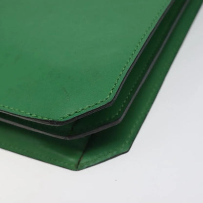 Celine vintage Leather, Green, Leather, Handbag