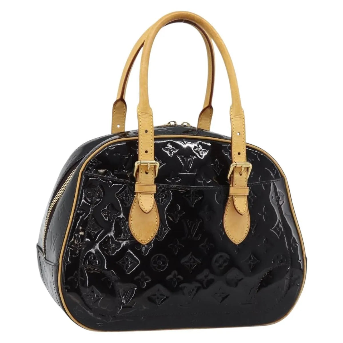 Louis Vuitton Summit Drive Monogram Vernis, Black, Patent Leather, Handbag