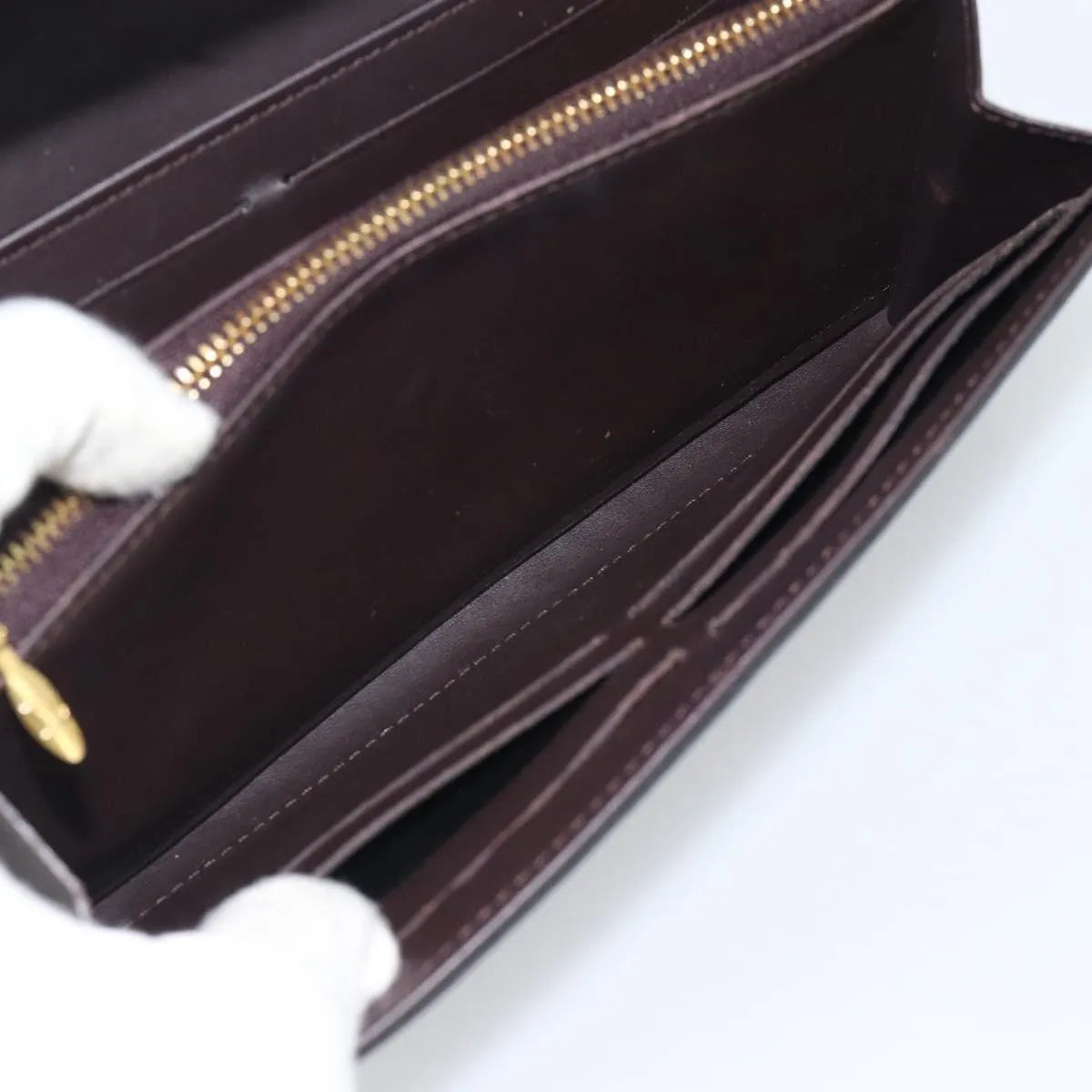 Louis Vuitton Sarah Chain Monogram Vernis, Burgundy, Patent Leather, Clutch
