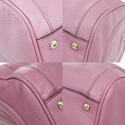Gucci Soho Boston Leather, Pink, Leather, Handbag