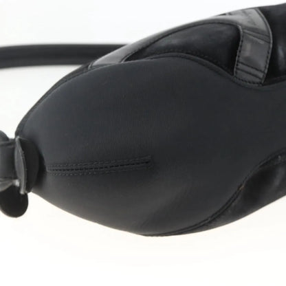 Salvatore Ferragamo Gancini Suede, Black, Suede, Shoulder Bag
