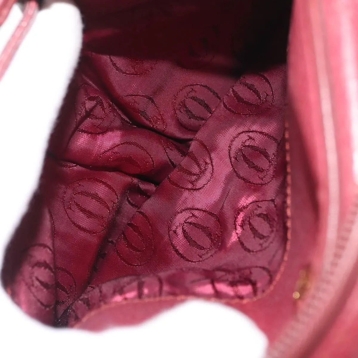 cartier Tasseled Must de Cartier Leather, Burgundy, Leather, Shoulder Bag