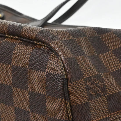 Louis Vuitton Neverfull Tote Damier Ebene, Brown, Canvas, Tote Bag