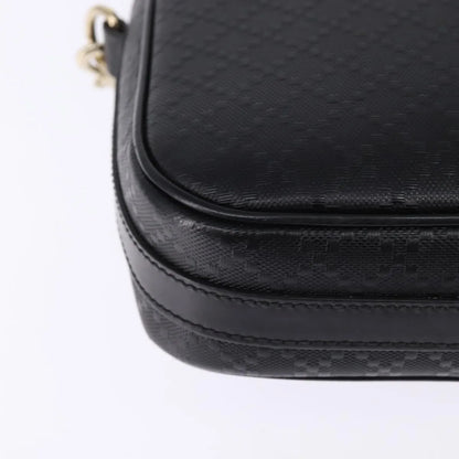 Gucci Bright Convertible Diamante Leather, Black, Leather, Briefcase