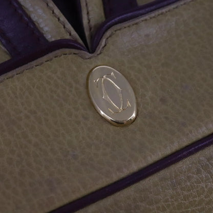cartier Must de Cartier seau Leather, Yellow, Leather, Shoulder Bag