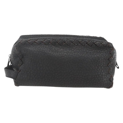 Bottega Veneta Zip Clutch Leather, Brown, Leather, Clutch