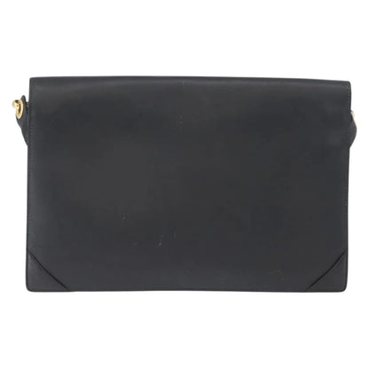 Celine Vintage Leather, Black, Leather, Shoulder Bag