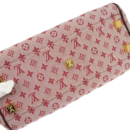 Louis Vuitton Joséphine Mini Lin, Burgundy, Canvas, Handbag