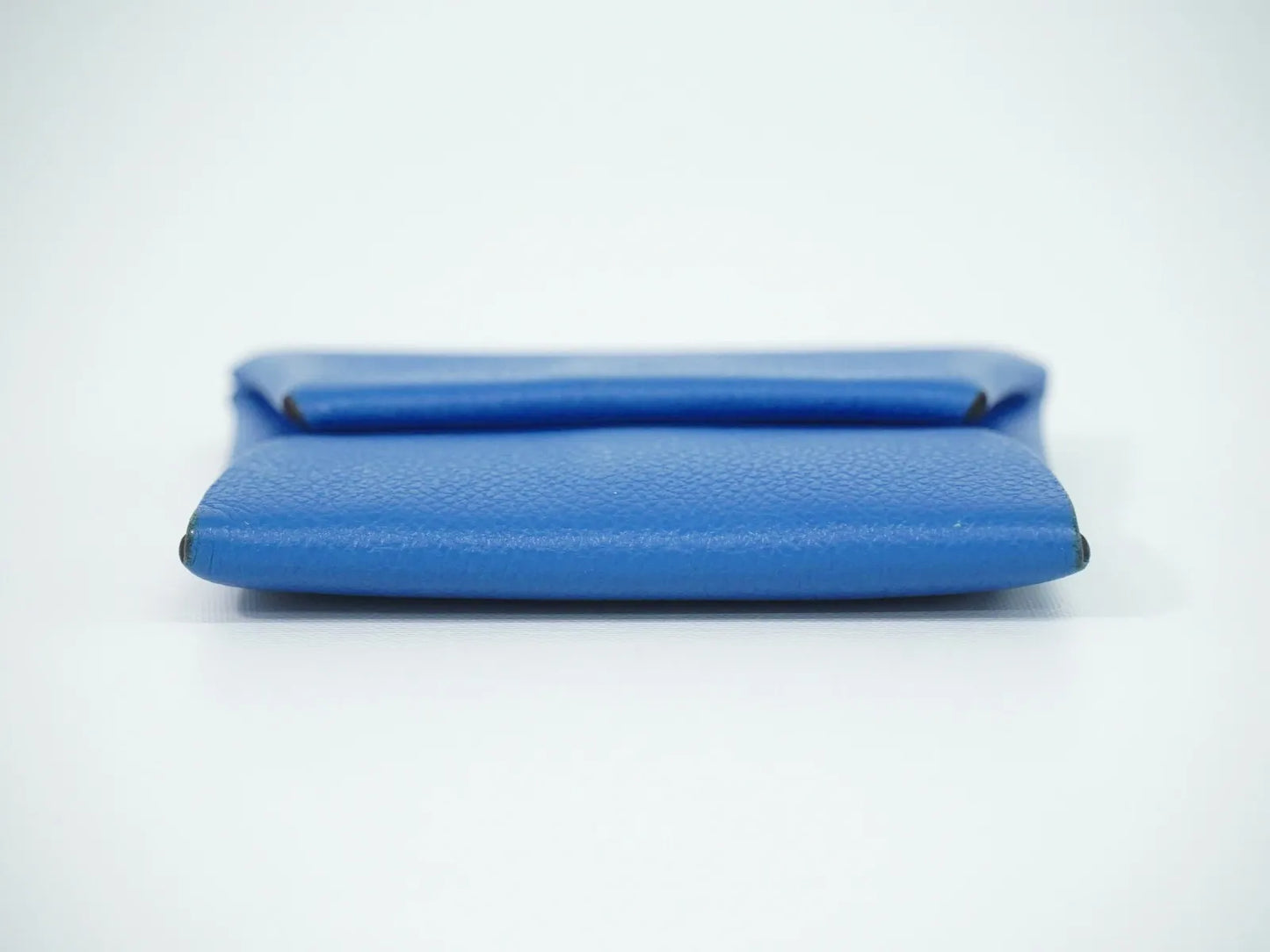 Hermes Bastia Coin Purse Leather, Blue, Leather, Wallet