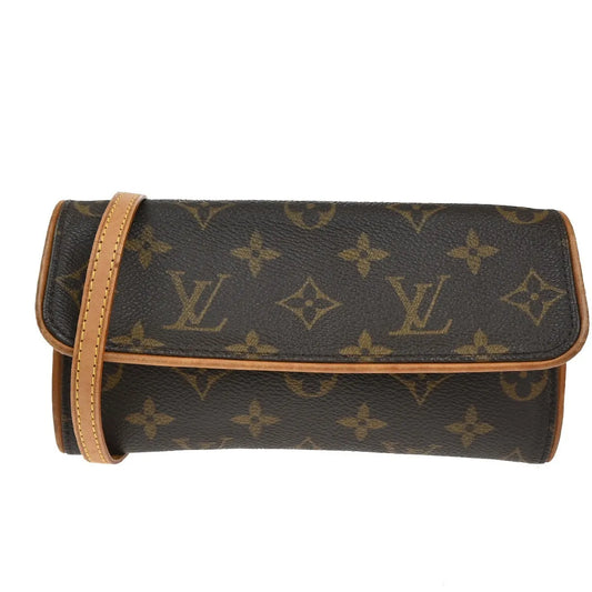 Louis Vuitton Twin Monogram Canvas, Brown, Canvas, Clutch