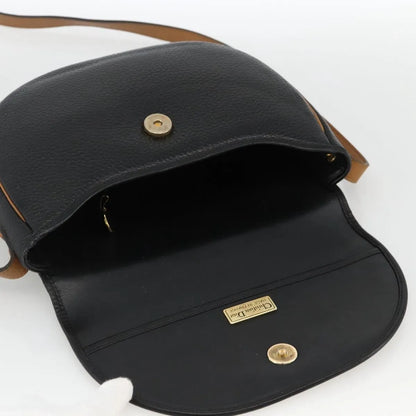Christian Dior CD Shoulder bag Leather, Black, Leather, Shoulder Bag