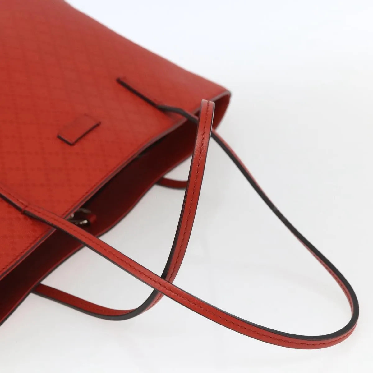Gucci Bright Tote Diamante Leather, Red, Leather, Tote Bag