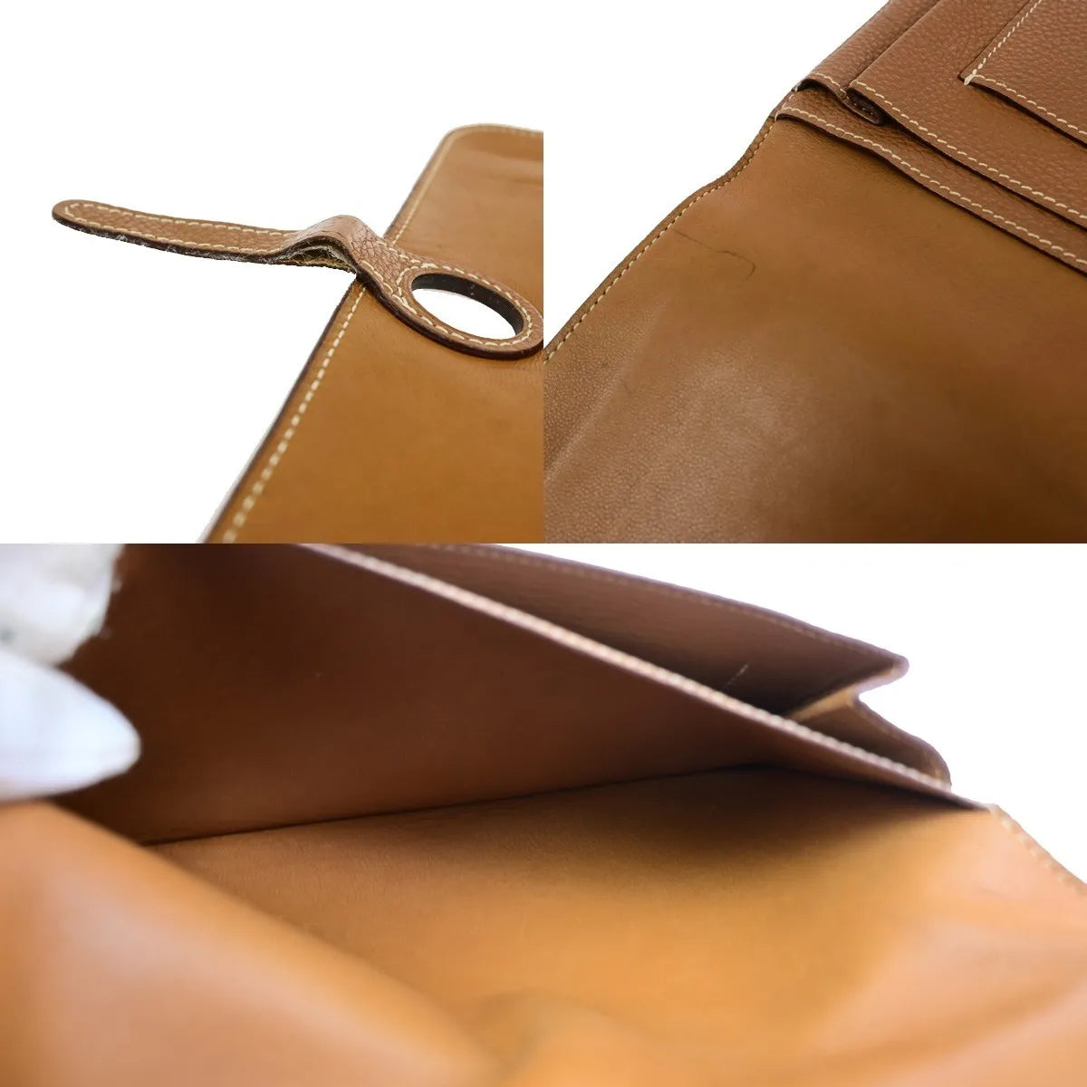 Hermes Dogon Duo Combined Leather, Brown, Leather, Wallet