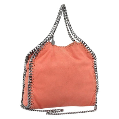 Stella McCartney Falabella Fold Over Faux Leather, Orange, Polyester, Shoulder Bag