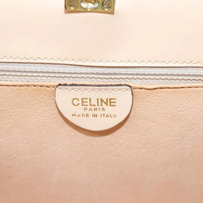 Celine vintage Leather, Ecru, Leather, Handbag