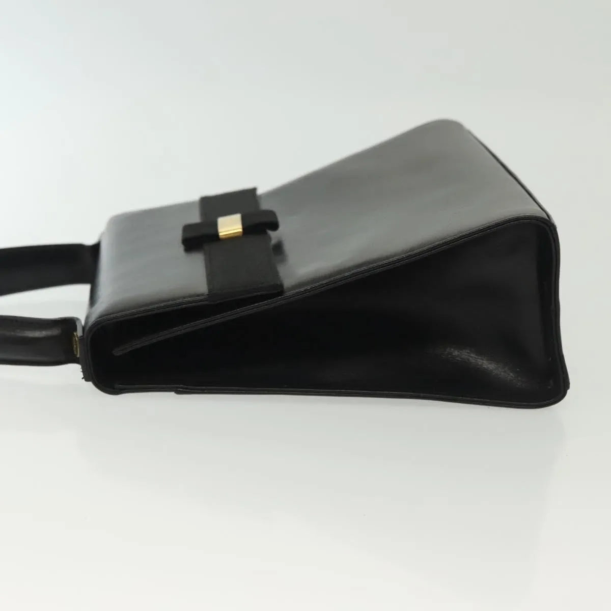 Salvatore Ferragamo Vala Leather, Black, Leather, Handbag