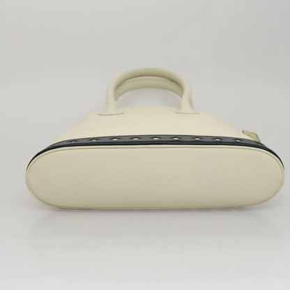 Saint Laurent Vintage Leather, White, Leather, Handbag