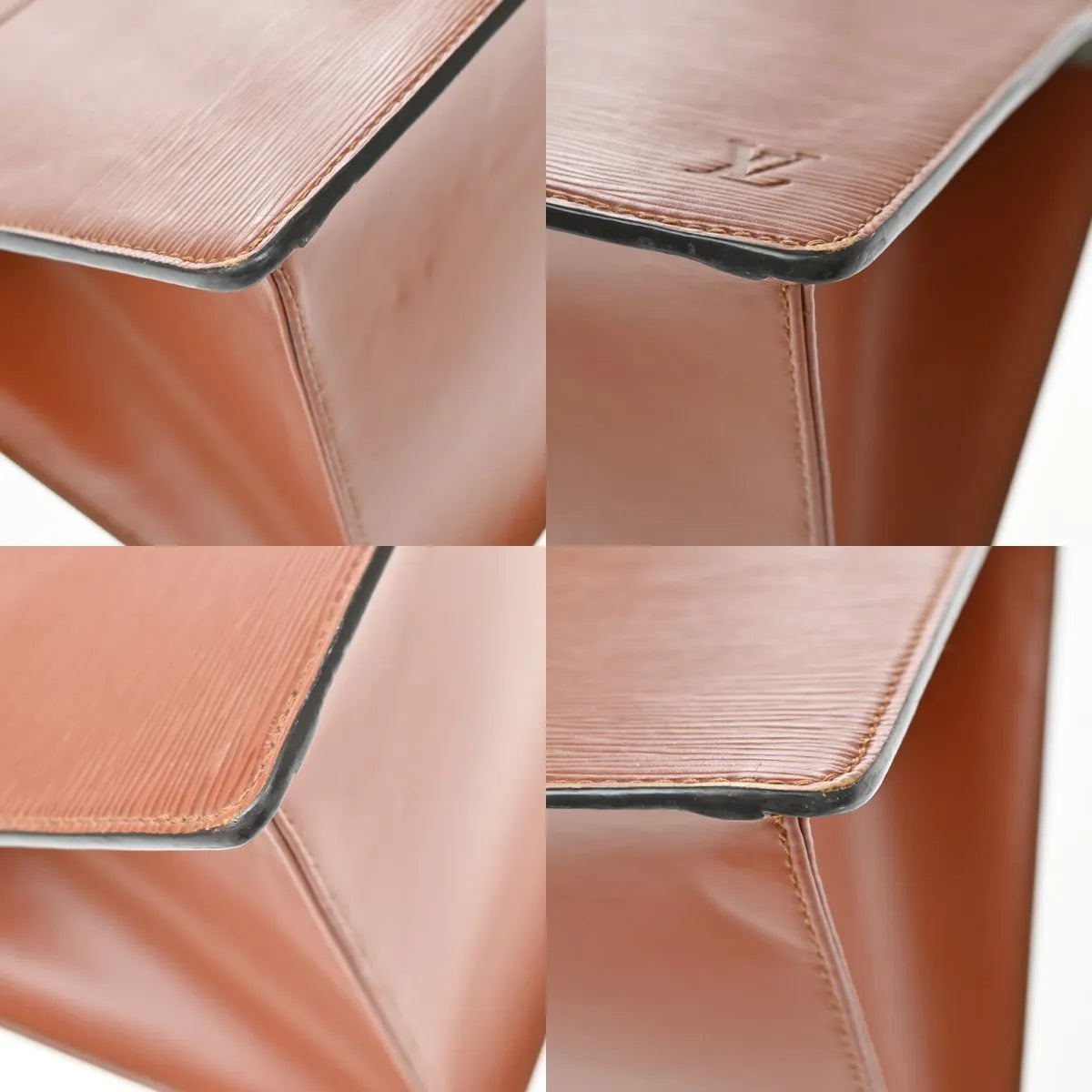 Louis Vuitton Riviera Epi Leather, Brown, Leather, Handbag