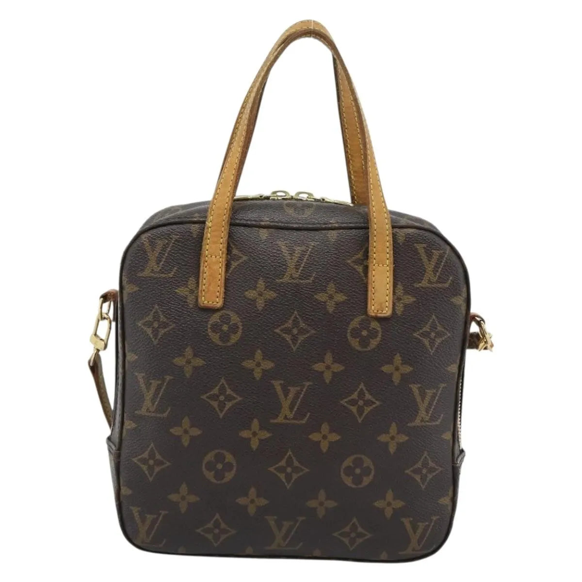Louis Vuitton Spontini Monogram Canvas, Brown, Canvas, Handbag