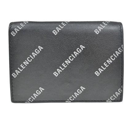 Balenciaga Trifold Leather, Black, Leather, Wallet
