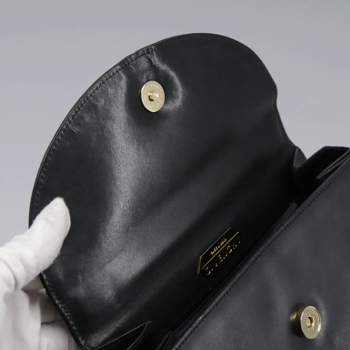 Givenchy Vintage Leather, Black, Leather, Handbag