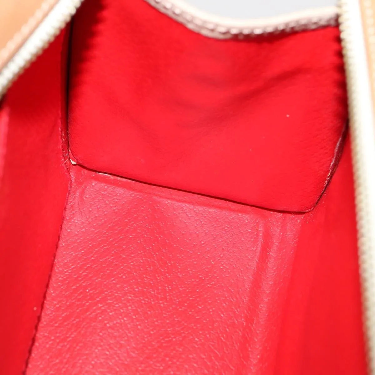 Celine vintage Leather, Beige, Leather, Handbag
