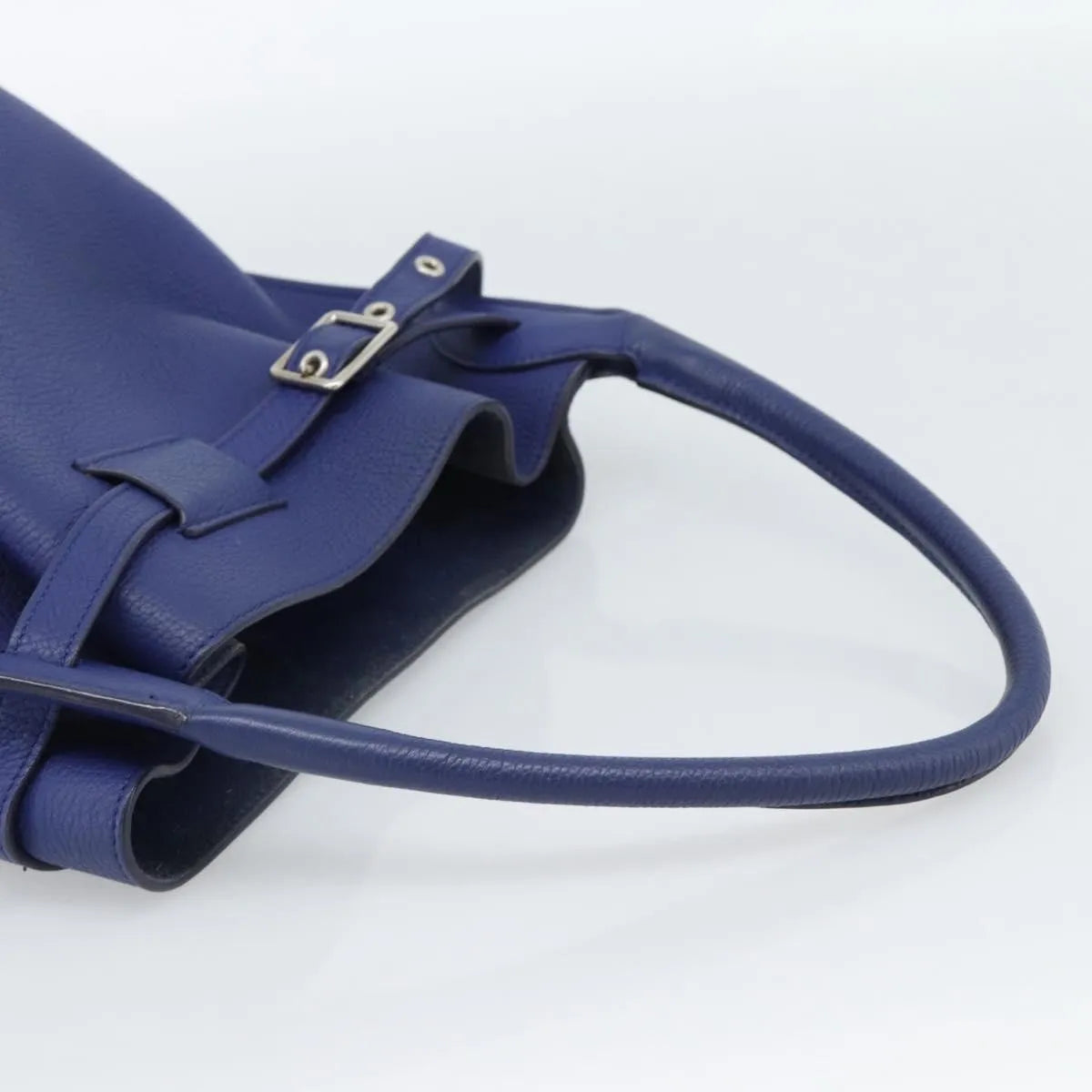 Celine Big Bag Bucket Leather, Blue, Leather, Handbag