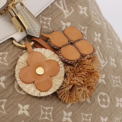 Louis Vuitton Besace Handbag Monogram Sabbia, Beige, Canvas, Shoulder Bag
