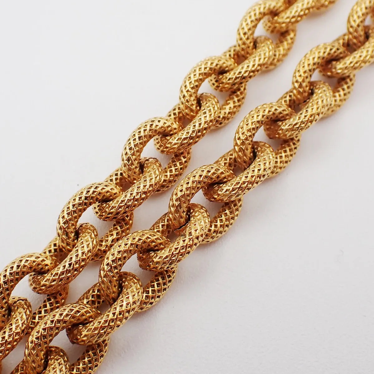 Chanel Vintage CC Logo Chain Charm Pendant Gold-plated, Gold, Gold Plated, Necklace