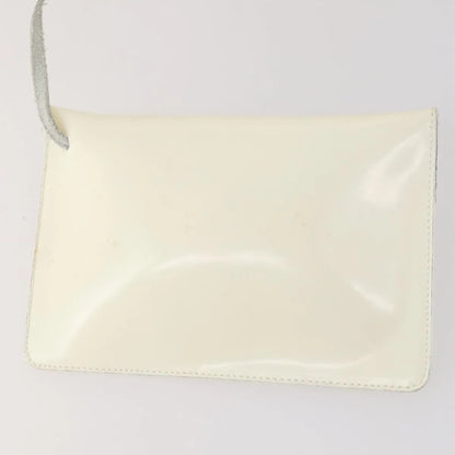 Salvatore Ferragamo Vintage Patent Leather, White, Patent Leather, Backpack