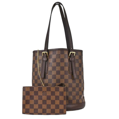 Louis Vuitton Marais Damier, Brown, Canvas, Tote Bag