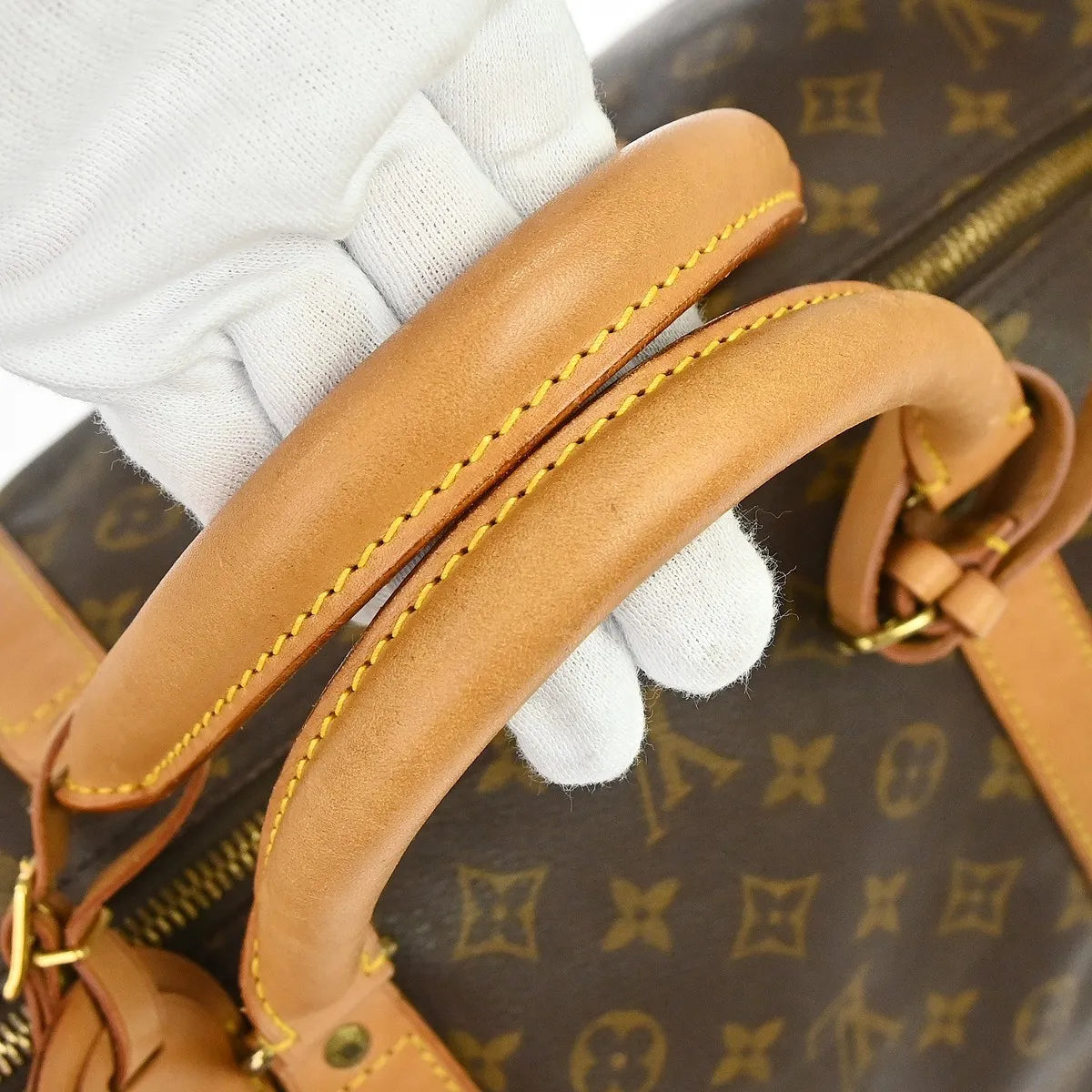 Louis Vuitton Keepall Bandouliere Monogram Canvas, Brown, Canvas, Travel Bag