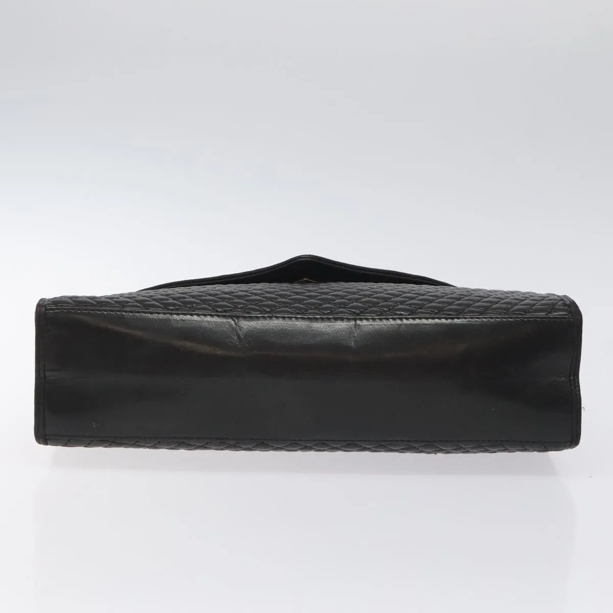 Bally Vintage Quilted Leather, Black, Leather, Handbag